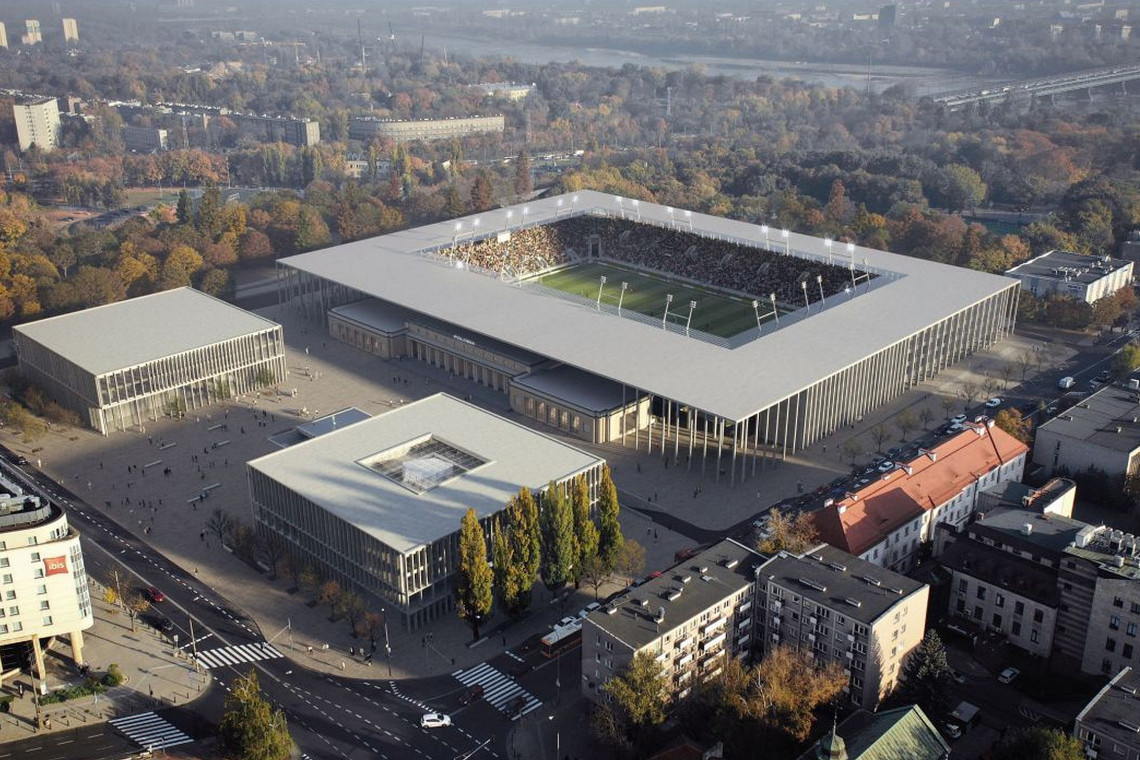 I nagroda (100 tys. zł) – JSK Architekci sp. z o.o., Warszawa fot. mat. UM Warszawa JSK Architekci odmienią stadion Polonii. To oni zwyciężyli w konkursie na koncepcję obiektu