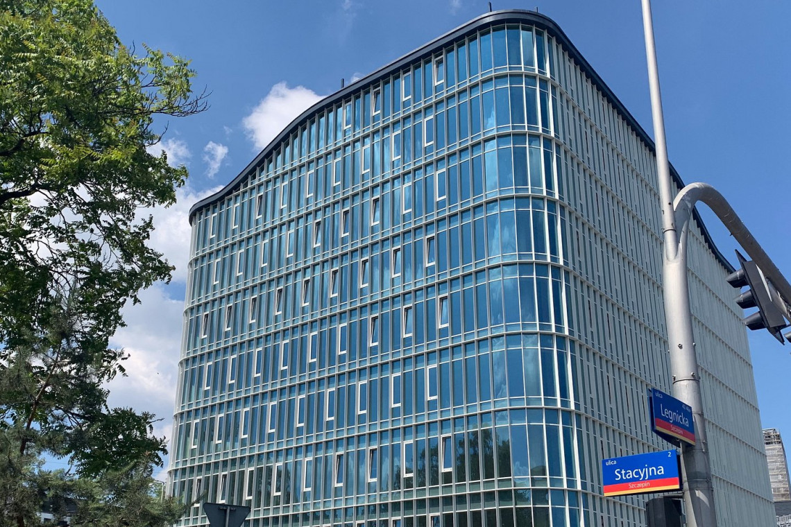 SQ Business Center Wrocław fot. mat. prasowe SQ Business Center Wrocław z pozwoleniem na użytkowanie. To projekt Mańczak Studio