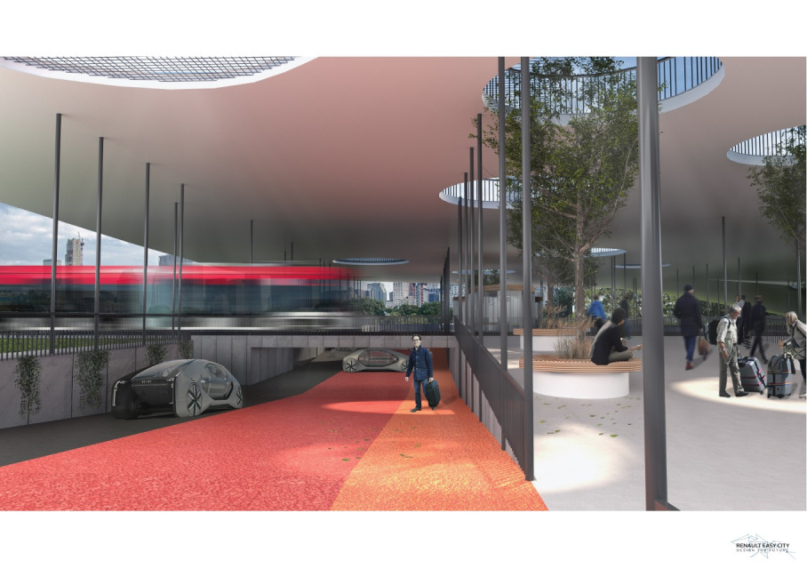1. miejsce Jakub Jedynak Radosław Domżoł fot. mat. Renault Easy City. Design the Future Oto najlepsze projekty miejsc przesiadkowych