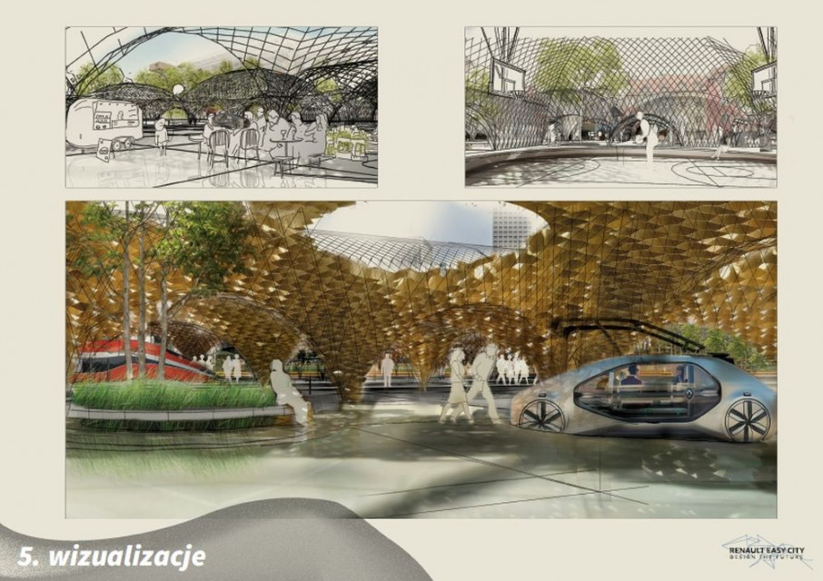 3 miejsce_Jan Heymer_Wacław Marat fot. mat. Renault Easy City. Design the Future Oto najlepsze projekty miejsc przesiadkowych
