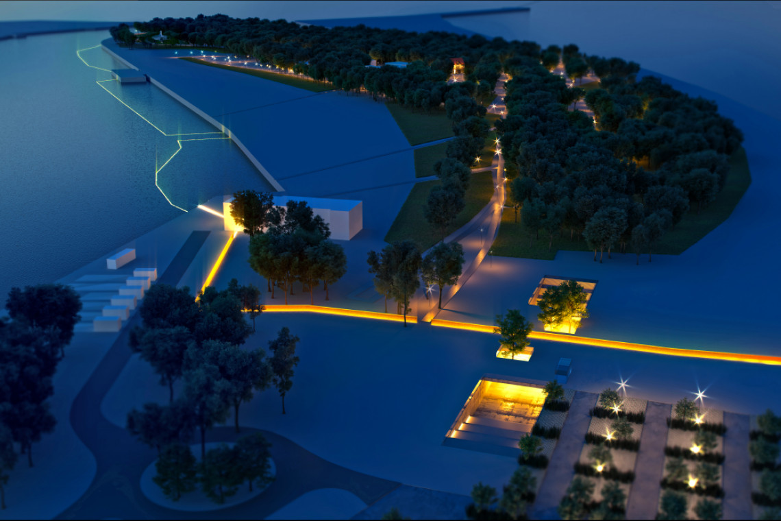 Westerplatte nocą, projekt Pronocept, fot. mat. Muzeum Gdańska Muzealnicy powściągliwi wobec rządowych planów budowy na Westerplatte. Co dalej?