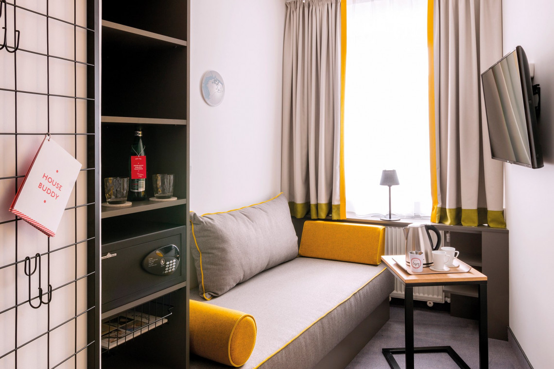 fot. mat. pras. Miejski styl, lokalny duch i przytulność - takie są wnętrza Vienna House Easy Cracow autorstwa austriackiej pracowni