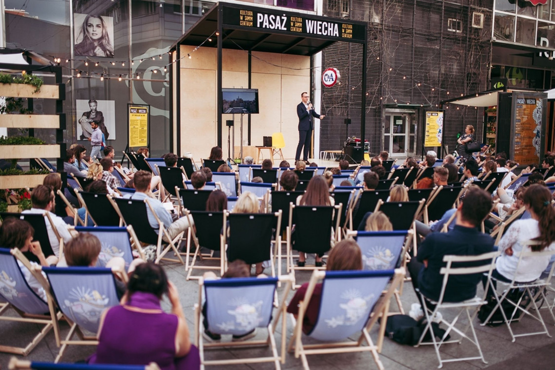 Pasaż Wiecha. Kultura w samym centrum fot. mat. prasowe Ruszył Tydzień Architektury na Pasażu Wiecha