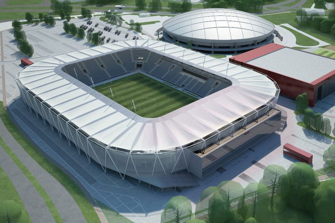 fot. mat. UM Łódź Łódź buduje stadion ŁKS. Trwają prace projektowe, a we wrześniu ruszy budowa