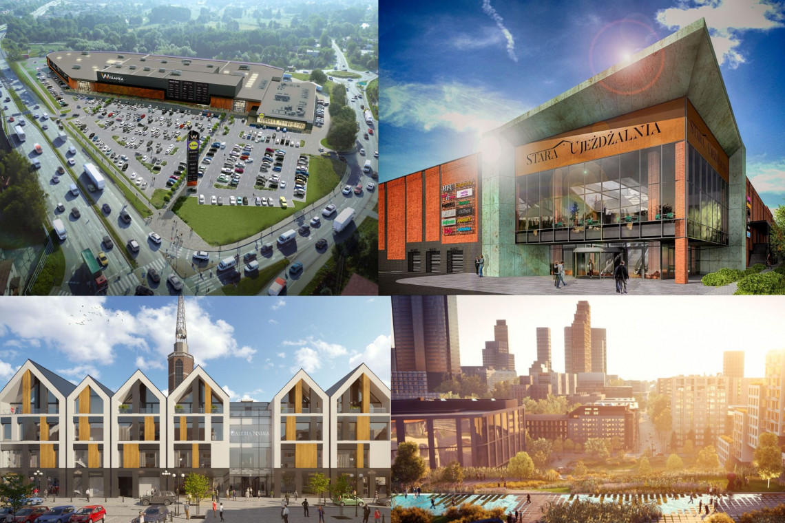 Na górze: Galeria Wiślanka w Żorach inwestor: spółka Błysk, projektant: Mofo Architekci, Galeria Stara Ujeżdżalnia w Jarosławiu inwestor: CD Locum, projekt: Arkus Biuro Projektowo-Doradcze Marek Gachowski; Na dole: Galeria Nyska , inwestor: Spółka Centrum i Towarowa 22 w Warszawie inwestor: EPP i Echo Investment, projektant: Bjarke Ingels Group fot. mat. prasowe TOP 17: Oto najciekawsze centra handlowe powstające w Polsce. W których miastach się pojawią? Kto je projektuje?