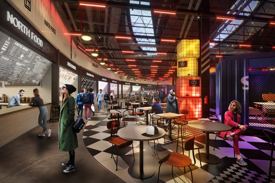 fot. mat. prasowe Galaxy w Szczecinie zyska nową przestrzeń gastronomiczną. To projekt MIXD-Interior Experience Design