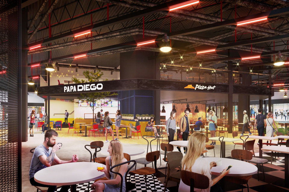 fot. mat. prasowe Galaxy w Szczecinie zyska nową przestrzeń gastronomiczną. To projekt MIXD-Interior Experience Design