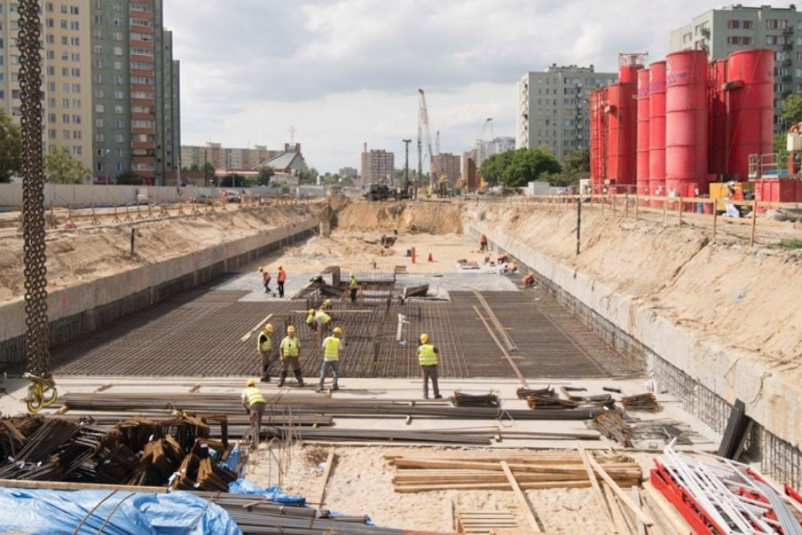 fot. UM Warszawa Ważny etap budowy metra na Bródnie