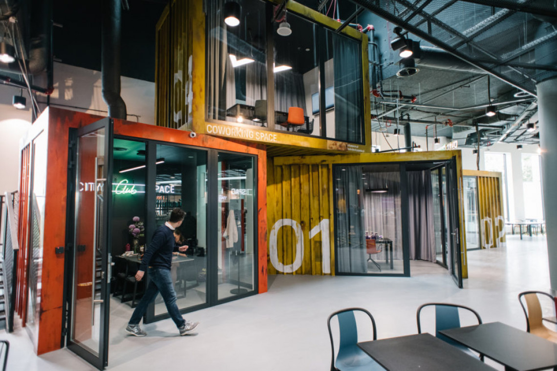 fot. mat. pras. Coworking w galerii handlowej. Projekt CitySpace Club Młociny doceniony