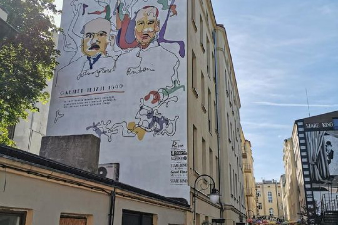fot. mat. UM Łódź Filmowy mural w centrum Łodzi