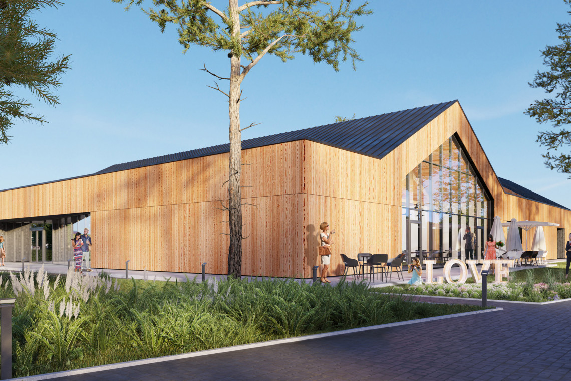 fot. MEEKO Architekci Czas kiczowatych sal weselnych mija. Projekt Lubaszka spod kreski MEEKO Architekci jest tego potwierdzeniem