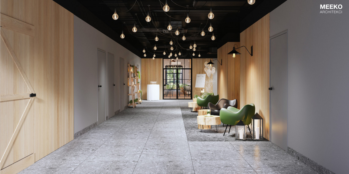 fot. MEEKO Architekci Czas kiczowatych sal weselnych mija. Projekt Lubaszka spod kreski MEEKO Architekci jest tego potwierdzeniem