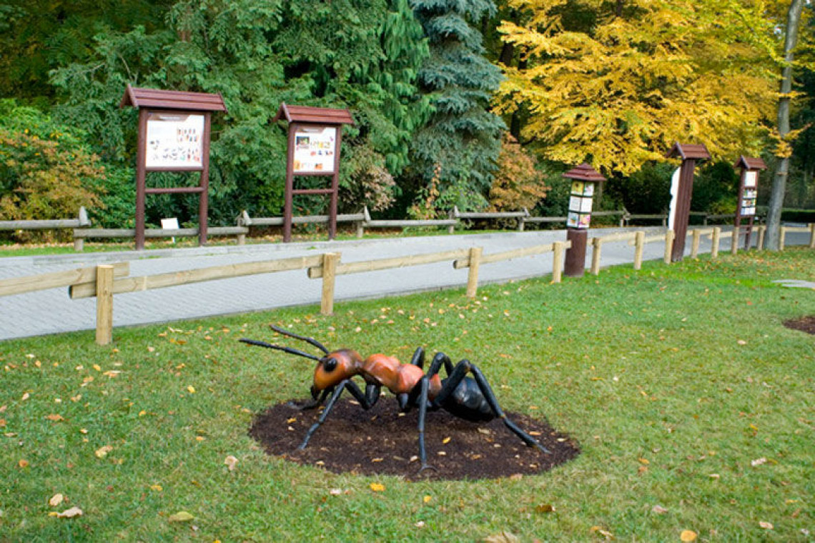 fot. www.krakow.pl Akcenty przestrzenne w ramach ścieżki edukacyjnej krakowskiego ZOO