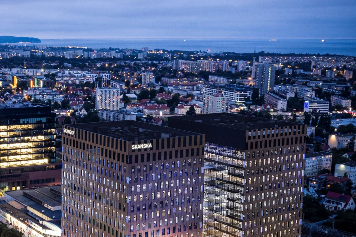 fot. mat. Skanska Biurowiec powalczy ze smogiem w Gdańsku