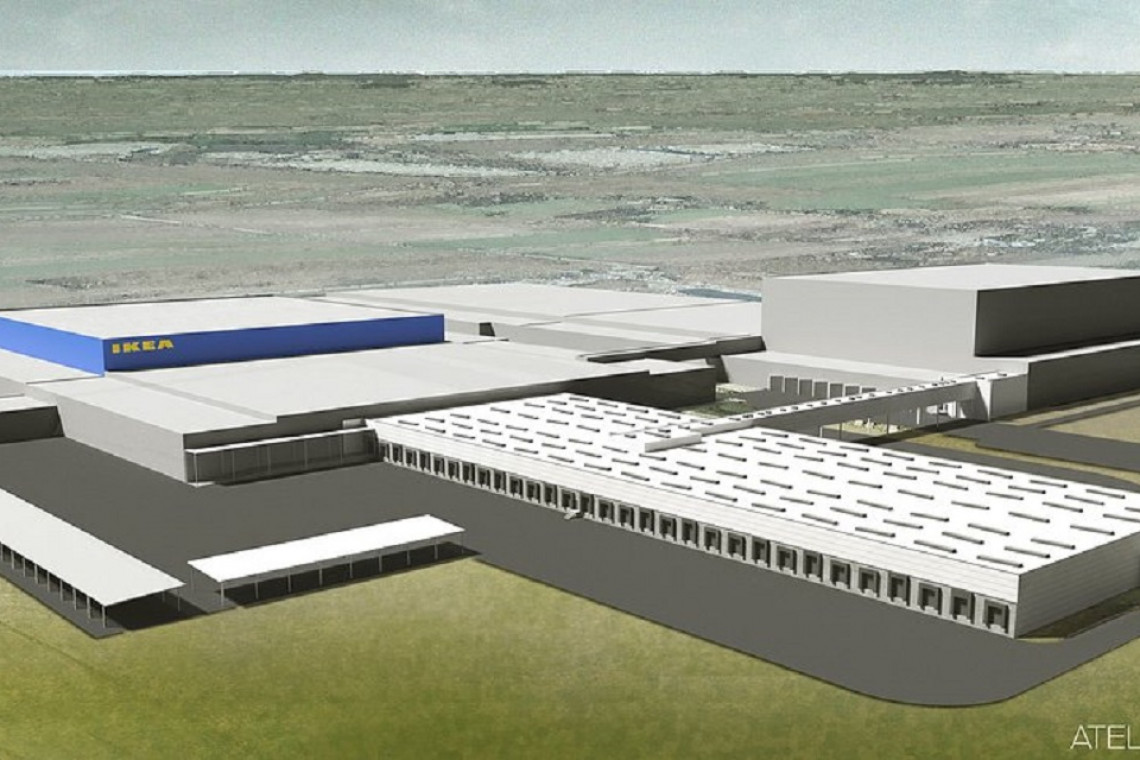 fot. mat. pras. Rośnie Centrum Dystrybucji IKEA w Jarostach. Będzie ekologicznie