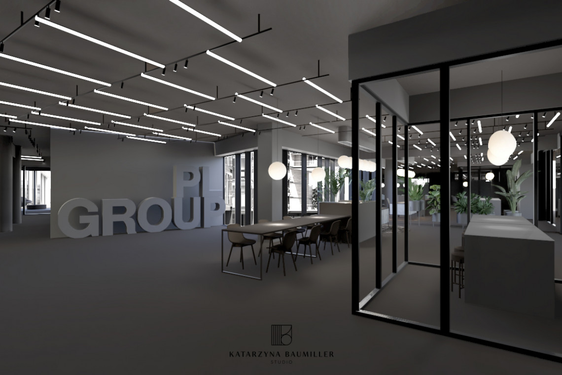 fot. mat. prasowe PL Group z nowym centrum biznesowym. Wnętrze to dzieło Katarzyna Baumiller Studio
