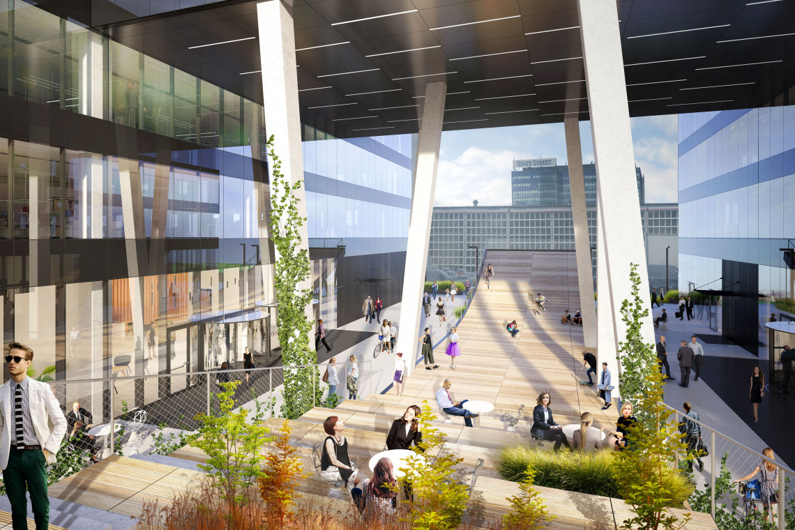 Wave Skanska Property Poland Gdańsk fot. mat. Skanska Skanska i Medusa Group razem w Gdańsku. Nowa inwestycja już z wiechą