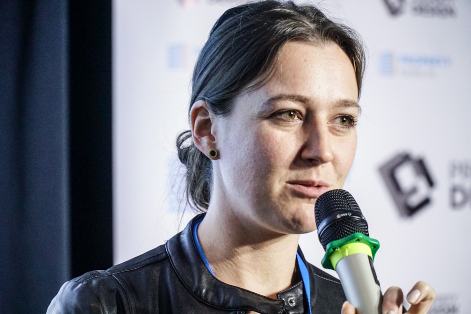 Ewa Kucharska, właściciel, Cluster Cowork Property Forum Kraków w obiektywie. Tak było podczas "Work & Leisure Talks" i "Quick Stories"