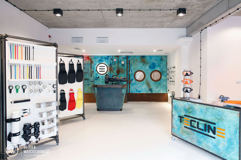 fot. Sojka&Wojciechowski Showroom dla miłośników nurkowania. To najnowszy projekt Sojka&Wojciechowski