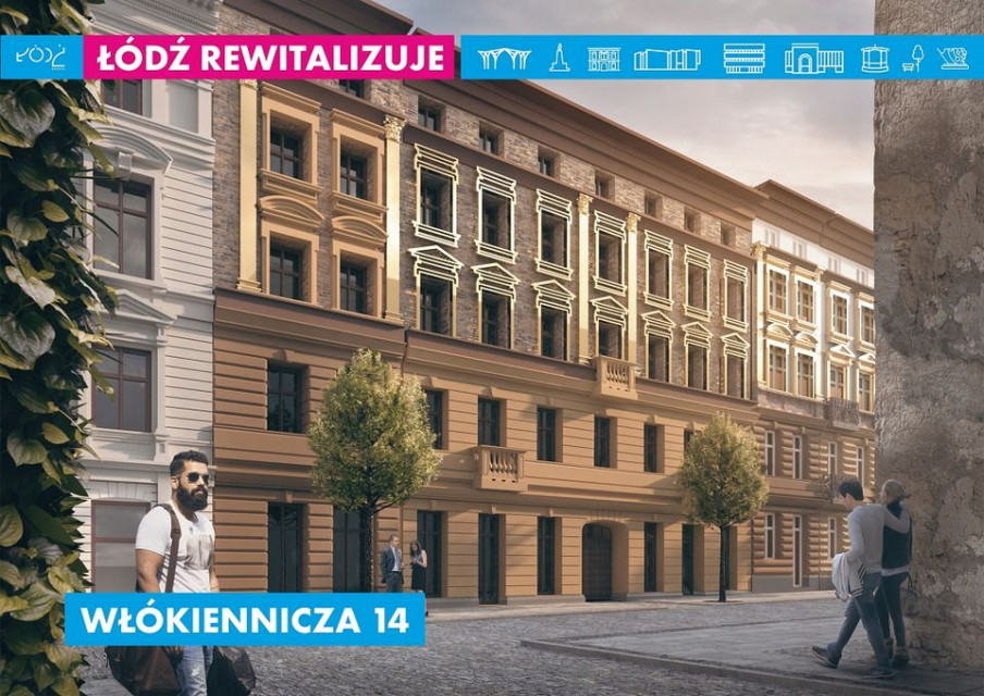 fot. UM Łódź Nad wyglądem fasad pracowali wykładowcy ASP i konserwatorzy. Oto nowa odsłona Włókienniczej w Łodzi