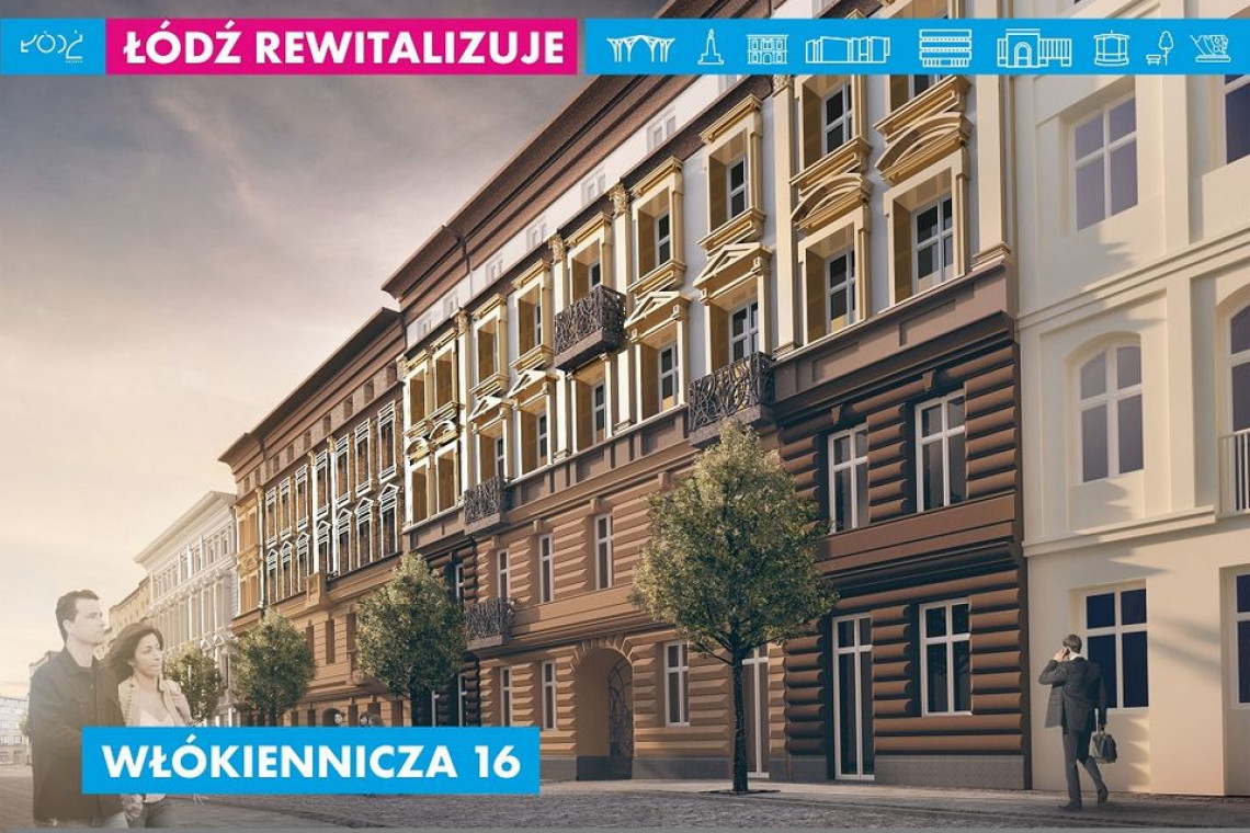 fot. UM Łódź Nad wyglądem fasad pracowali wykładowcy ASP i konserwatorzy. Oto nowa odsłona Włókienniczej w Łodzi