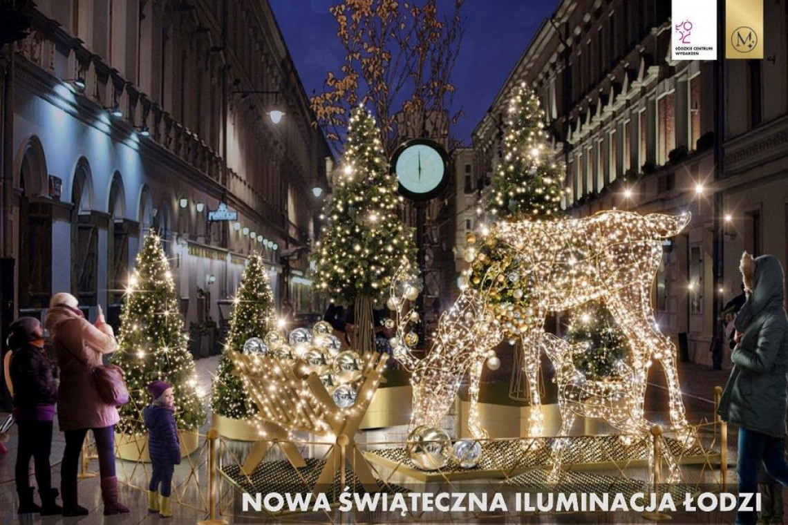 fot. UM Łódź Leśna Przygoda w sercu wielkiego miasta, czyli świąteczna iluminacja Łodzi w nowej odsłonie