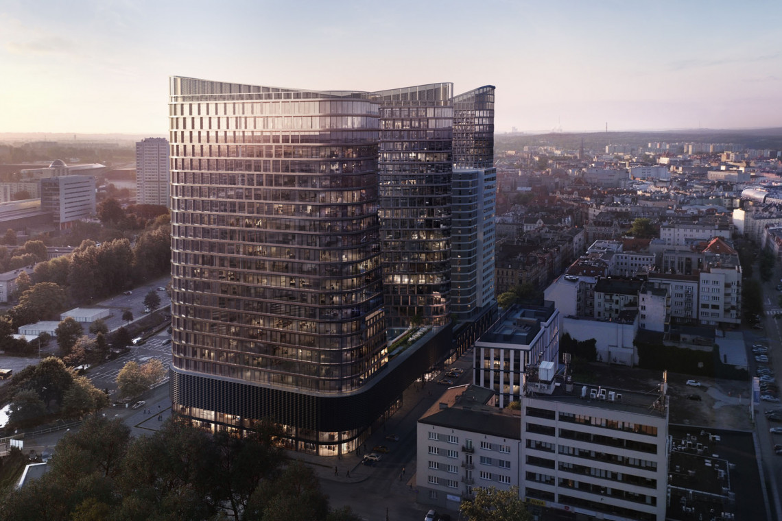 fot. mat. Cavatina Cavatina odmieni centrum Katowic. Global Office Park z pozwoleniem na budowę