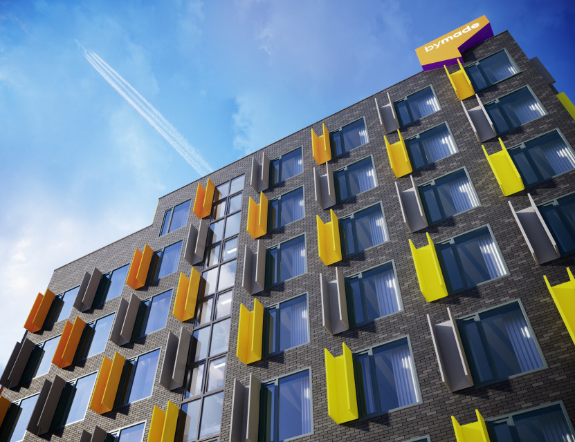 Aparthotel przy ul. Legnickiej we Wrocławiu. Proj. AP Szczepaniak. Fot. By Made We Wrocławiu stanie nowy aparthotel. W grudniu rusza budowa