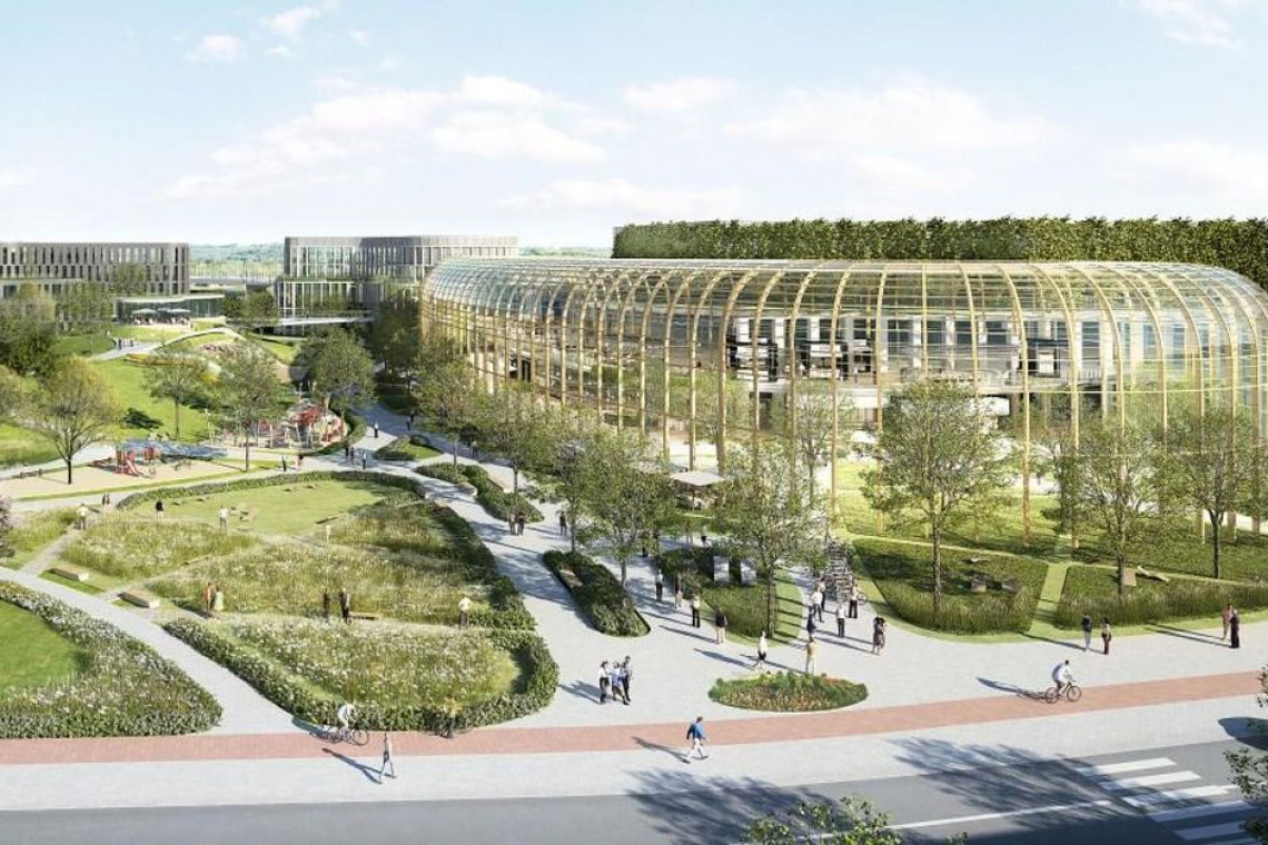 Fot. Materiały prasowe Wilanów Park: pełna zieleni przyjazna przestrzeń typu mixed-use