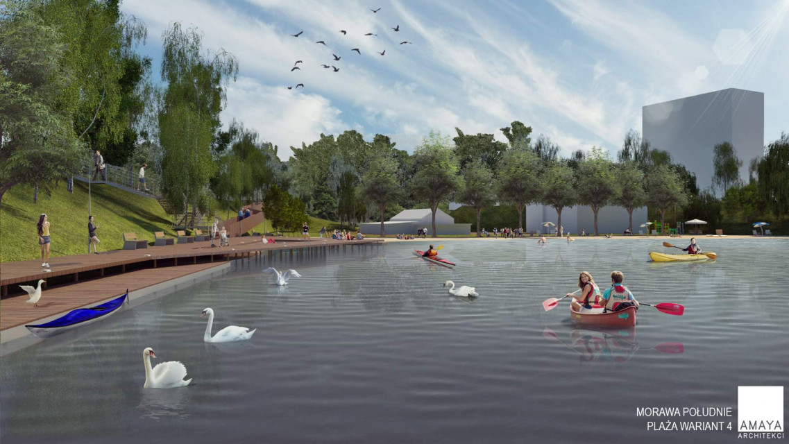 Koncepcja zagospodarowania Doliny 5 Stawów w Katowicach. Proj. Amaya Architekci Inwestycja warta 50 mln. złotych. Tak będzie wyglądać Dolina 5 Stawów w Katowicach