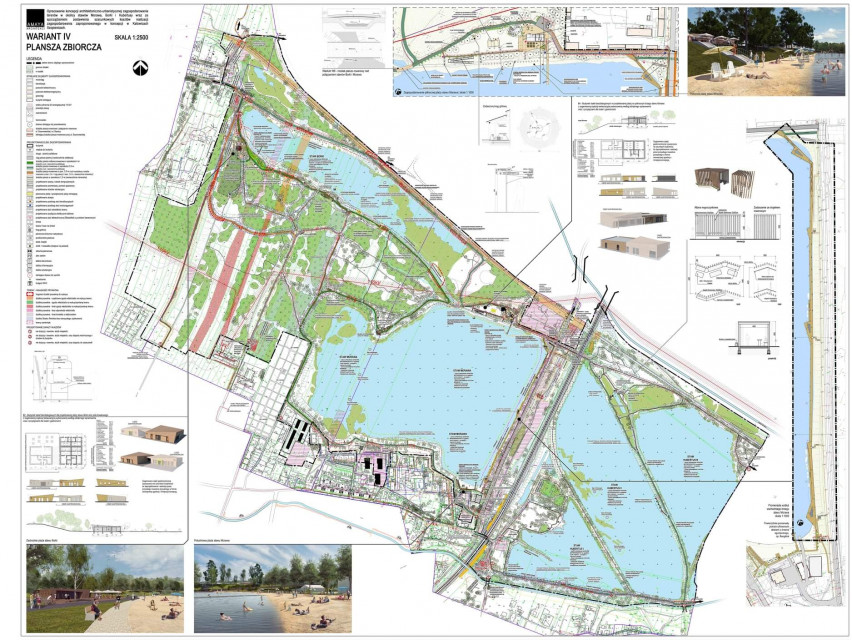 Koncepcja zagospodarowania Doliny 5 Stawów w Katowicach. Proj. Amaya Architekci Inwestycja warta 50 mln. złotych. Tak będzie wyglądać Dolina 5 Stawów w Katowicach