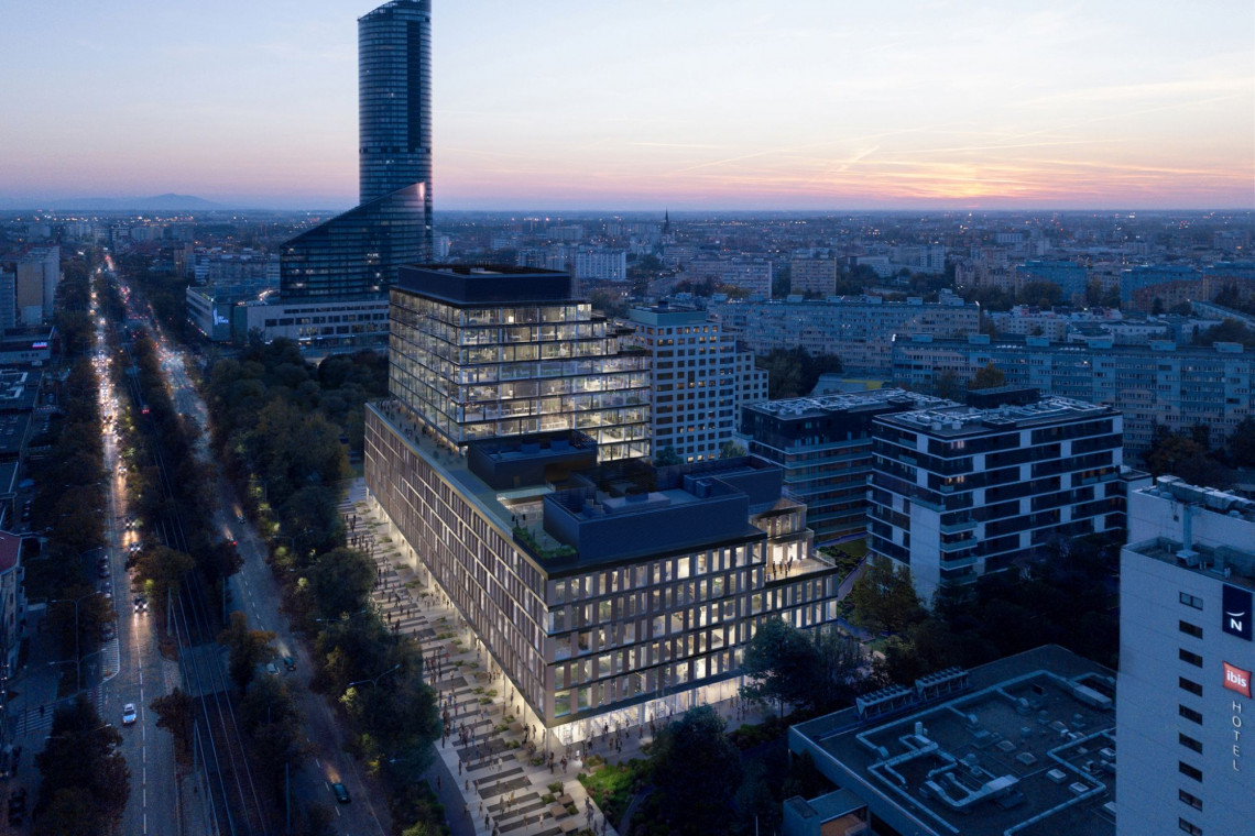 MidPoint71 fot.mat. prasowe Medusa Group dla Echo Investment. W centrum Wrocławia stanie nowy biurowiec