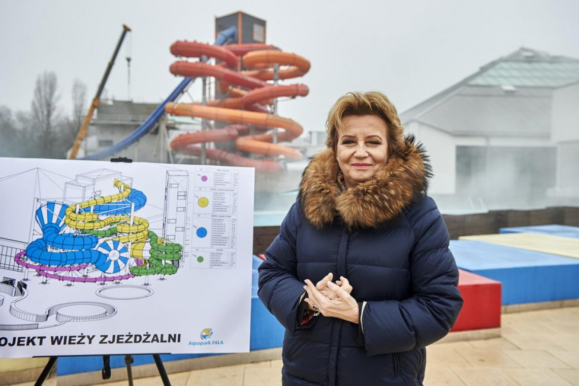 fot. mat. UM Łódź W łódzkim aquaparku "Fala" powstają nowe atrakcje - tylko dla odważnych