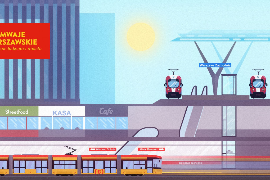 fot. mat. Tramwaje Warszawskie Tramwaje Warszawskie z pierwszą umową na tramwaj z Dworca Zachodniego do Grójeckiej