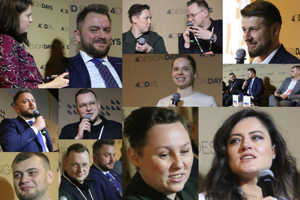 Paneliści sesji "#designchallenge. Meble, które o nas dbają" podczas 4 Design Days 2020 fot. PTWP Meble w dobie zrównoważonego designu. Jak projektować świadomie i mądrze?