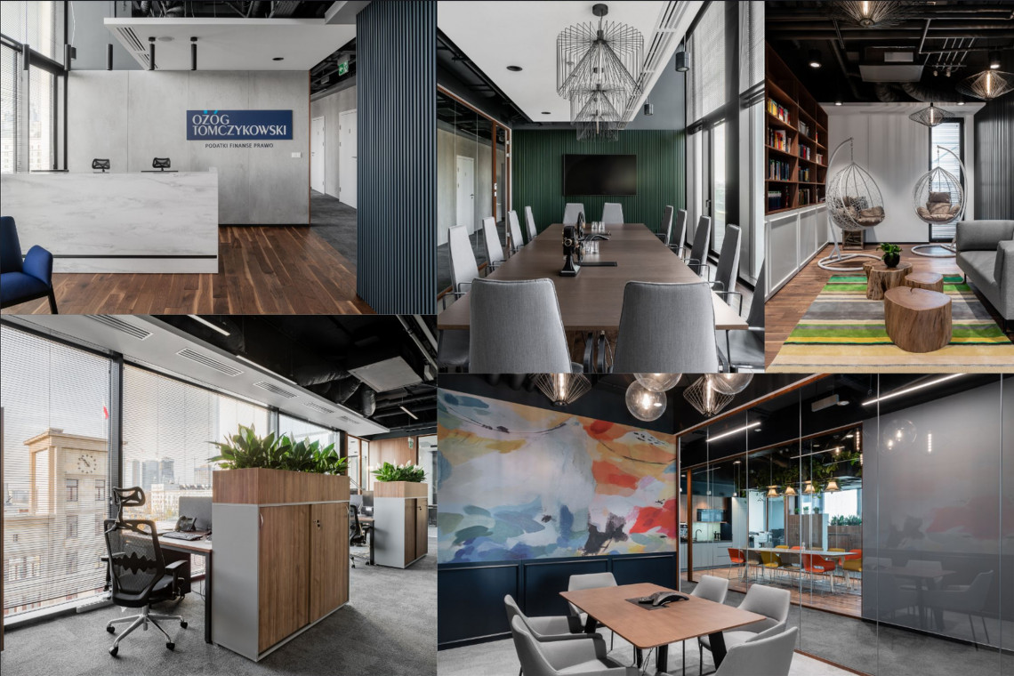 Pracownia Bit Creative ma na koncie kolejny ciekawy projekt wnętrza biurowego. Tym razem architekci zaprojektowali biuro o pow. 800 mkw. dla kancelarii Ożóg Tomczykowski w warszawskim budynku Nowogrodzka Square, fot. Fotomohito Funkcjonalne, ergonomiczne i eleganckie. Takie jest nowe biuro kancelarii Ożóg Tomczykowski w Nowogrodzka Square