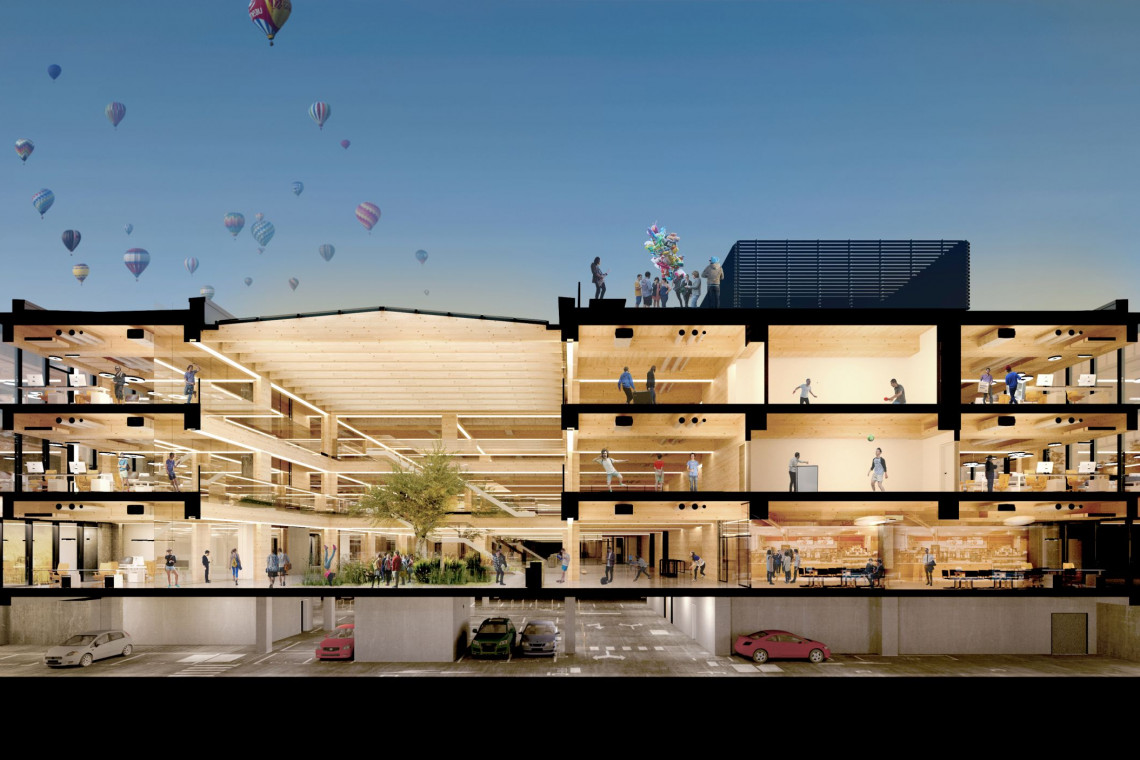 Biurowiec GetResponse, Gdańsk fot. mat. APA Wojciechowski Zrównoważona architektura według APA Wojciechowski