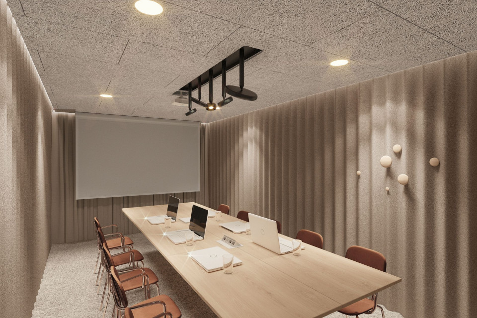 Qubus Hotel Katowice: Ciepłe, przytulne wnętrza z dużą ilością drewna i niebanalnych detali, zaprojektowane przez MIXD, to wariacja na temat stylu złotej ery Katowic - doprawiona współczesnym duchem miasta i utrzymana standardzie czterogwiazdkowego hotelu, fot. MIXD Tak będzie wyglądało wnętrze Qubus Hotel Katowice. MIXD zaproponowali wariację na temat stylu złotej ery Katowic!