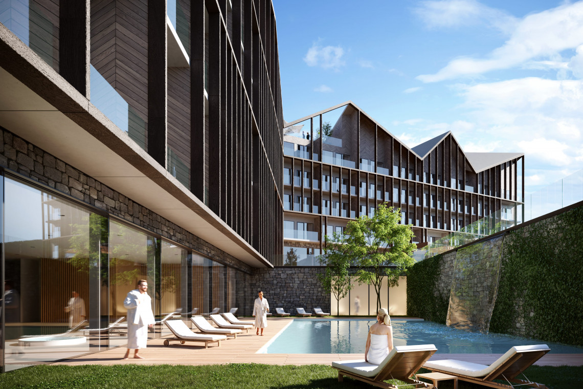 Projekt hotelu Elements w Świeradowie-Zdroju to najnowszy projekt Q2Studio, fot. BLOK studio Q2Studio z nowym projektem. Czterogwiazdkowy hotel powstanie w Świeradowie-Zdroju