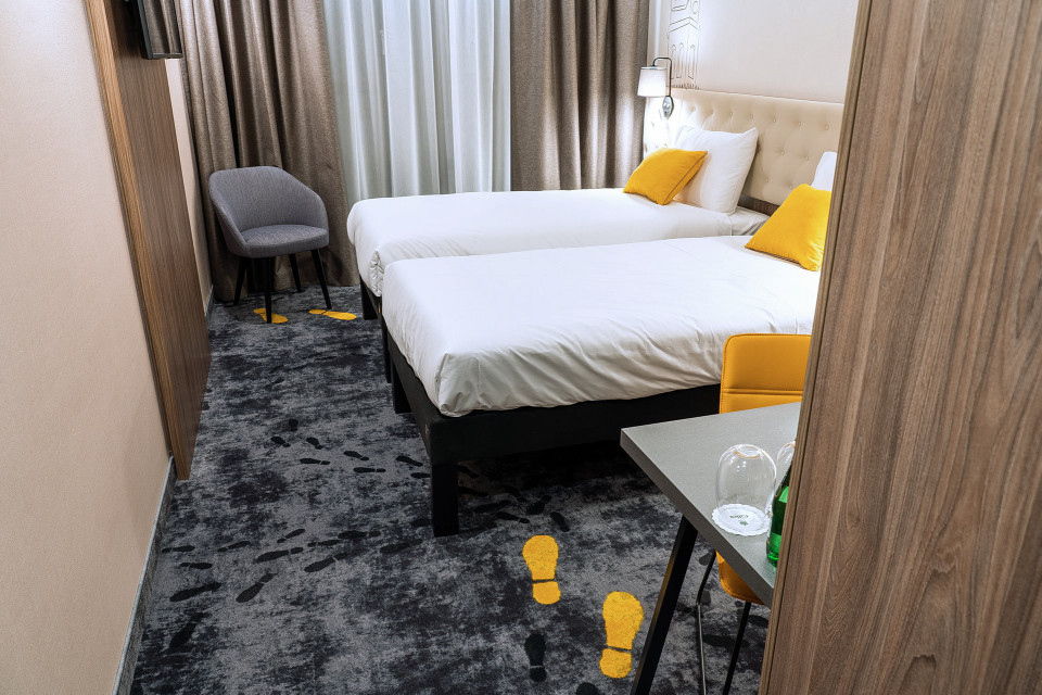 Podłogi w hotelu ibis Styles Lublin Stare Miasto. Fot. Mat. prasowe Miejskie legendy w hotelowych wnętrzach