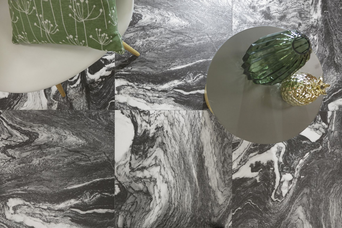 Płytki ceramiczne: trendy na 2020 rok prosto z hiszpańskich targów Cevisama w Walencji. Producent: Azteca, kolekcja Domino. Fot. Azteca Płytki ceramiczne: trendy wzornicze z targów Cevisama