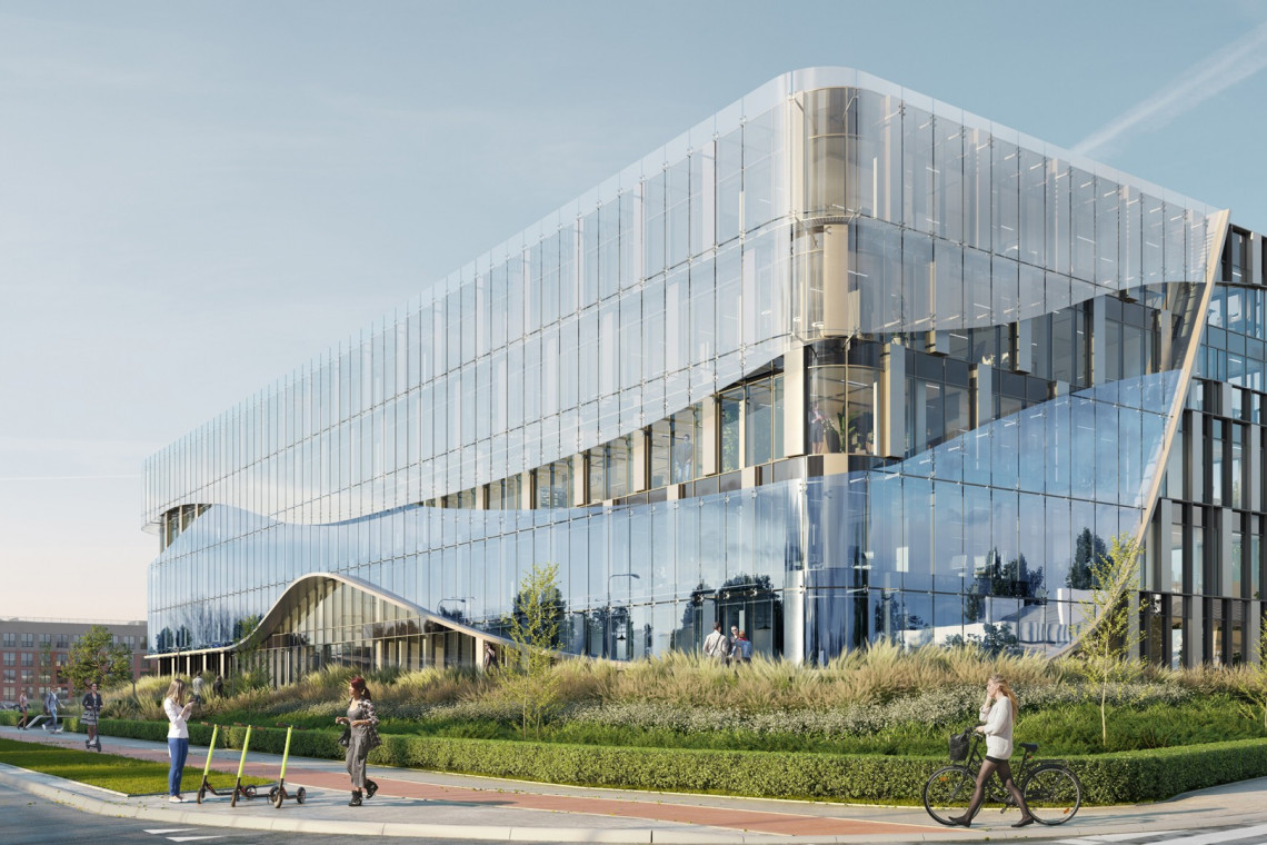 Oceana Office Park. Fot. Materiały prasowe Cavatina Holding realizuje biurowiec inspirowany... oceanem