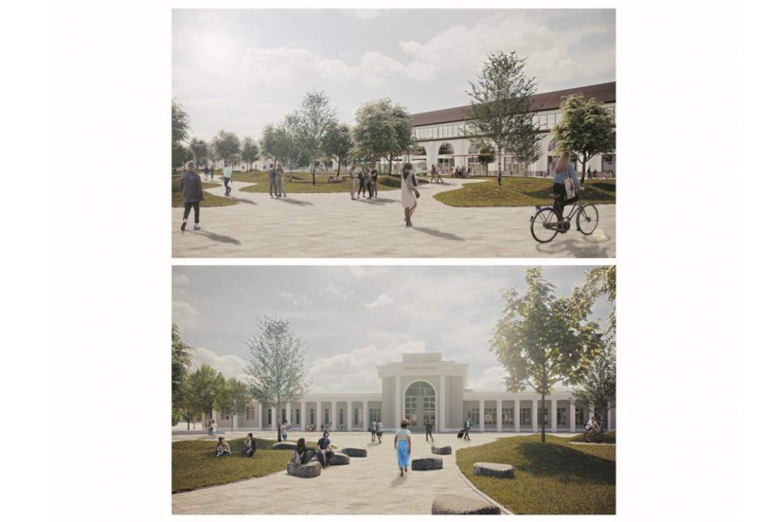 Studenci Wydziału Architektury Politechniki Poznańskie łącznie złożyli pięć prac, spośród których sąd konkursowy przyznał pierwszą nagrodę ex aequo trzem zespołom projektowym. Nagrodzeni zostali: Paweł Danielak, Bartłomiej Bruzda oraz Nina Lipowska za projekt pt. "Piesi Górą", fot. UM Poznań Świeże spojrzenie na plac przed Dworcem Zachodnim w Poznaniu