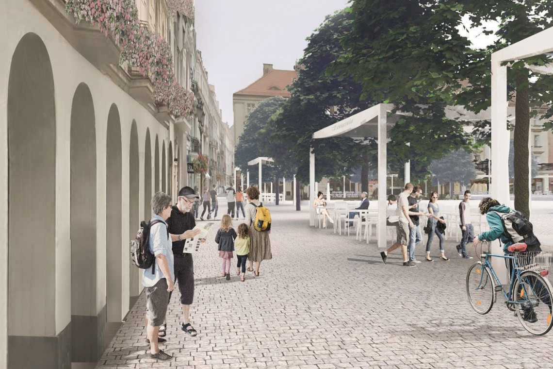 Prezydent Krystian Kinastowski i Roman Rutkowski – architekt i autor koncepcji, która zwyciężyła w konkursie pod auspicjami SARP – podpisali umowę na wykonanie kompletnej dokumentacji projektowej, fot. UM Kalisz Rewitalizacja Kalisza. Prezydent Krystian Kinastowski i architekt Roman Rutkowski podpisali umowę na wykonanie dokumentacji