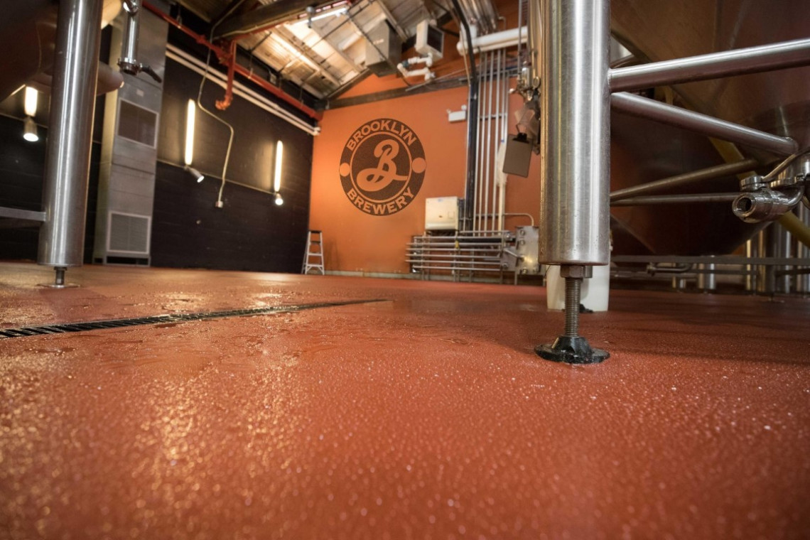 Browarnia Brooklyn Brewery w USA. Fot. Mat. prasowe Flowcrete Podłoga w browarze: wybór odpowiedniej posadzki