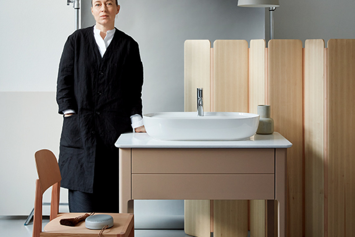 Duravit i Cecilie Manz rozszerzają gamę produktów serii Luv. Skandynawski styl i seria LUV firmy Duravit trwale wpisały się w obraz nowoczesnej łazienki, fot. mat. prasowe Migdałowo-satynowo w łazience. To efekt współpracy Duravit i Cecilie Manz