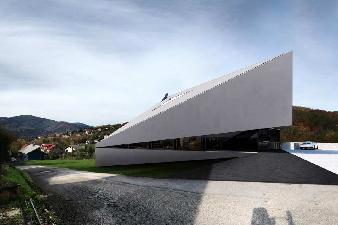 RE: BIAS HOUSE. Proj. REFORM Architekt. Fot. Mat. prasowe Góry i... paralotnie - to zainspirowało architekta tego budynku