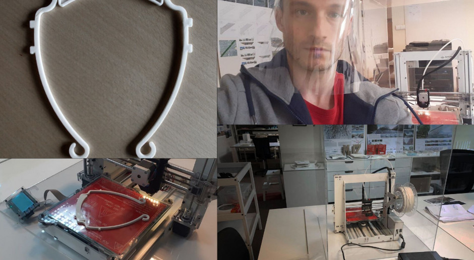 Warszawscy architekci wykorzystują drukarkę 3D do produkcji przyłbic ochronnych dla szpitali