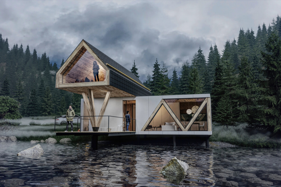 Dom na Podkarpaciu. Fot. Mat. prasowe Karpiel Steindel Architektura o łączeniu nowoczesności z tradycyjną stylistyką regionalną