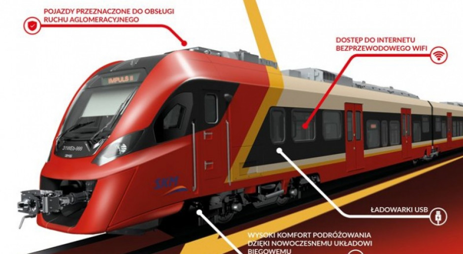 Tak będą wyglądały pociągi dla warszawskiej SKM